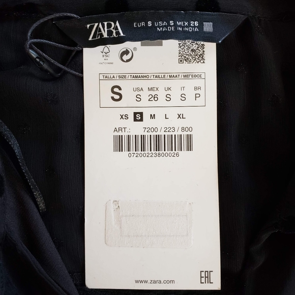 🔴SOLD🔴 Boho Black Polka Dot Midi Boho Dress S - Picture 5 of 7